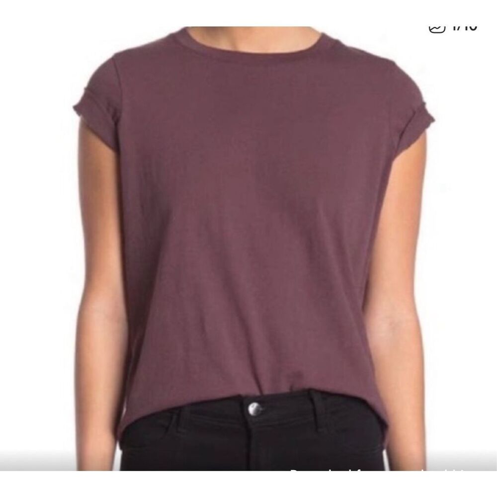Madewell Purple Cotton Crewneck Short Sleeve T-Shirt Women’s Size M NEW